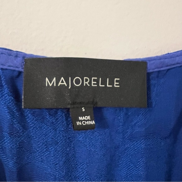 MAJORELLE Albany Midi Wrap Dress in Cobalt Blue Size S - Picture 7 of 8